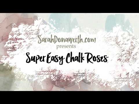 Super Easy Chalk Roses Tutorial